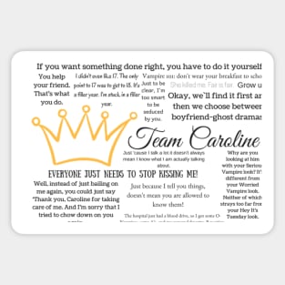 Team Caroline Sticker